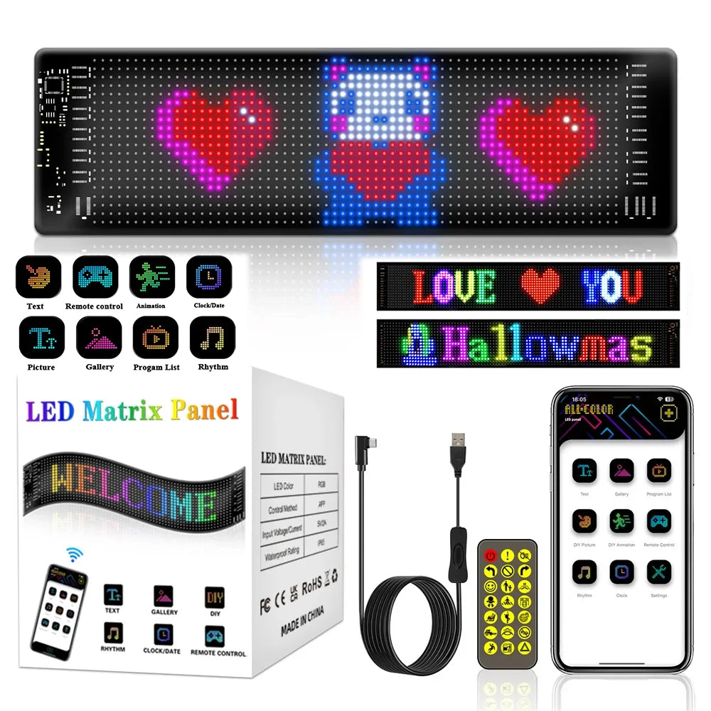 Endless Weekends LED Matrix Flex Car Sign