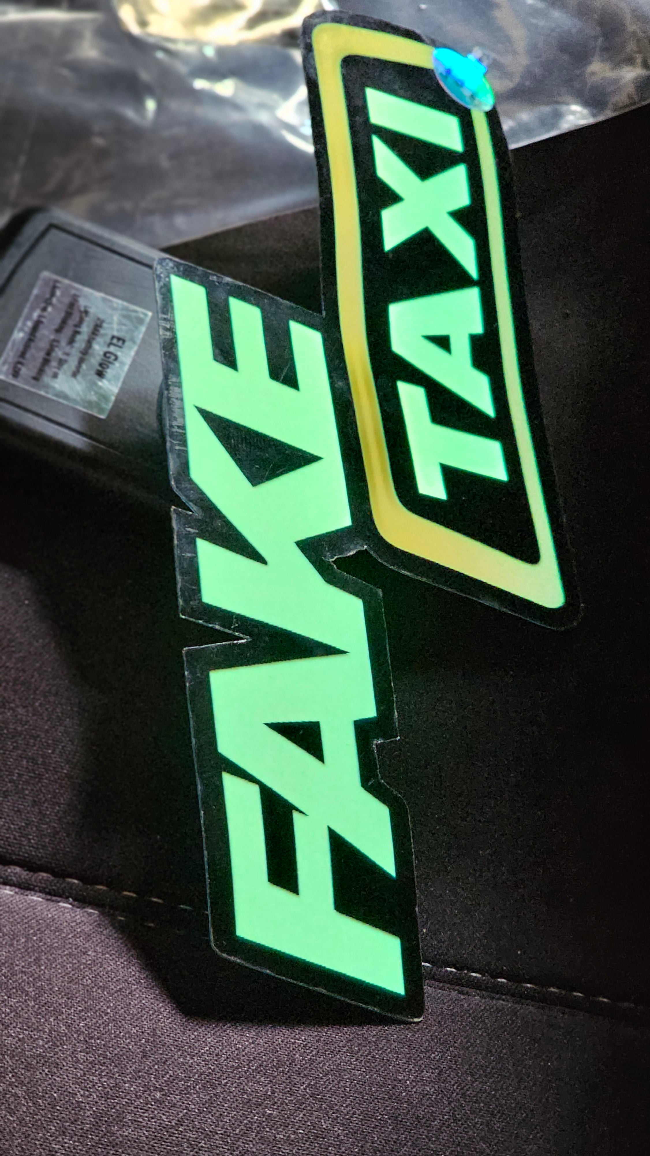 Fake Taxi LED Glow Electric Light Sticker