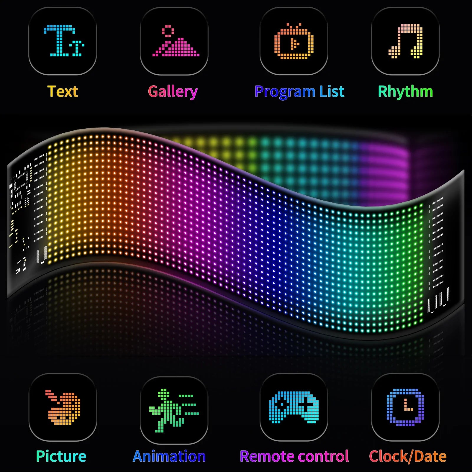 Endless Weekends LED Matrix Flex Car Sign