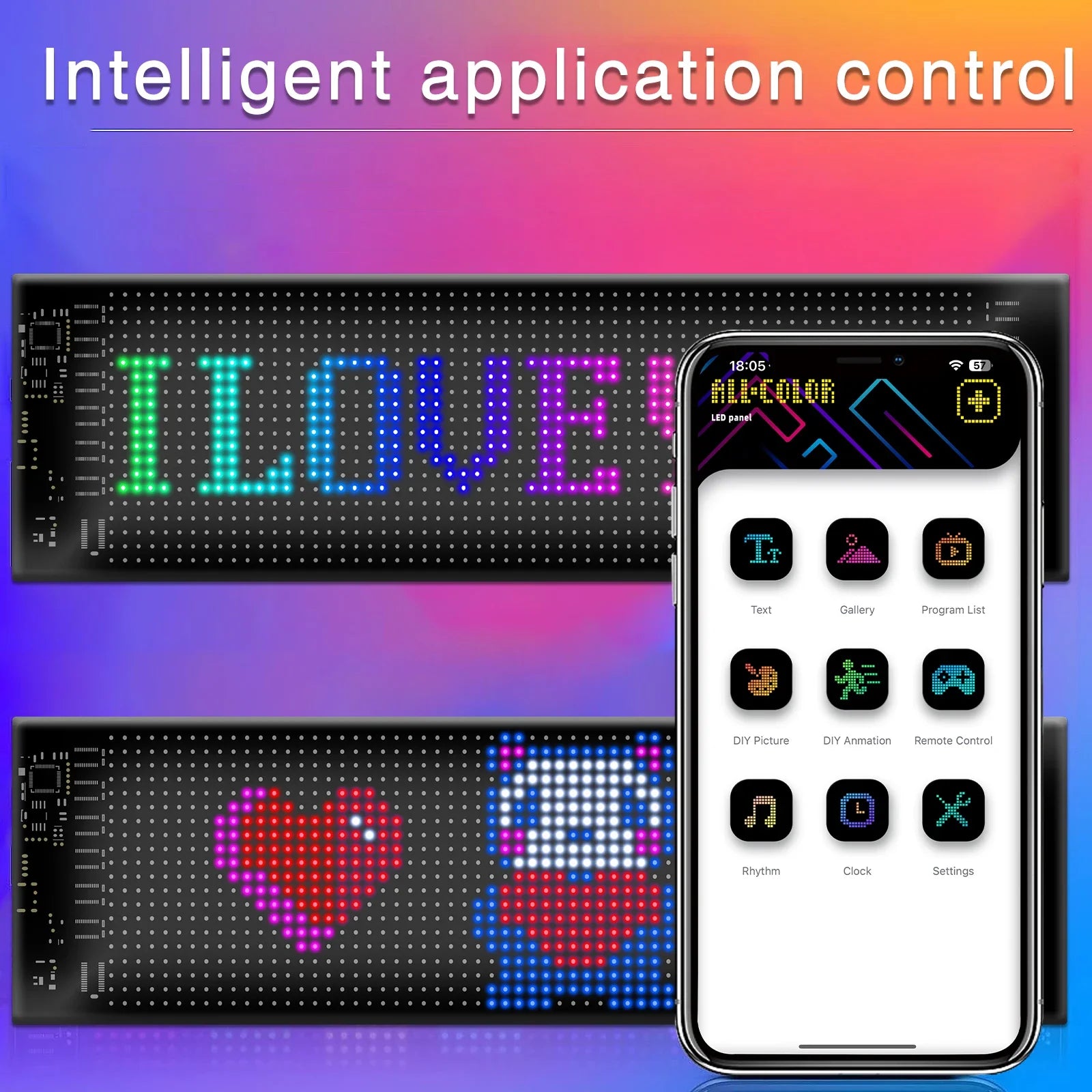 Endless Weekends LED Matrix Flex Car Sign