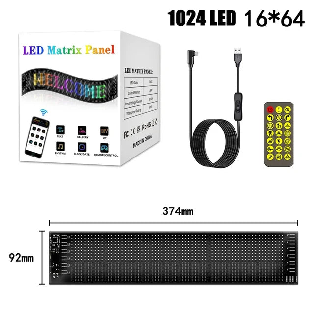 Endless Weekends LED Matrix Flex Car Sign