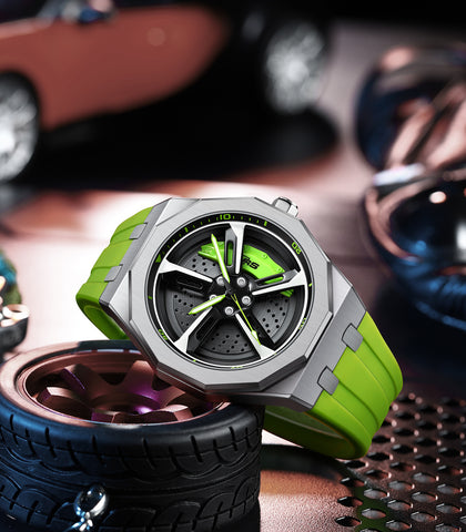 Audi Endless Spinning Case RS7 Wheel Watch