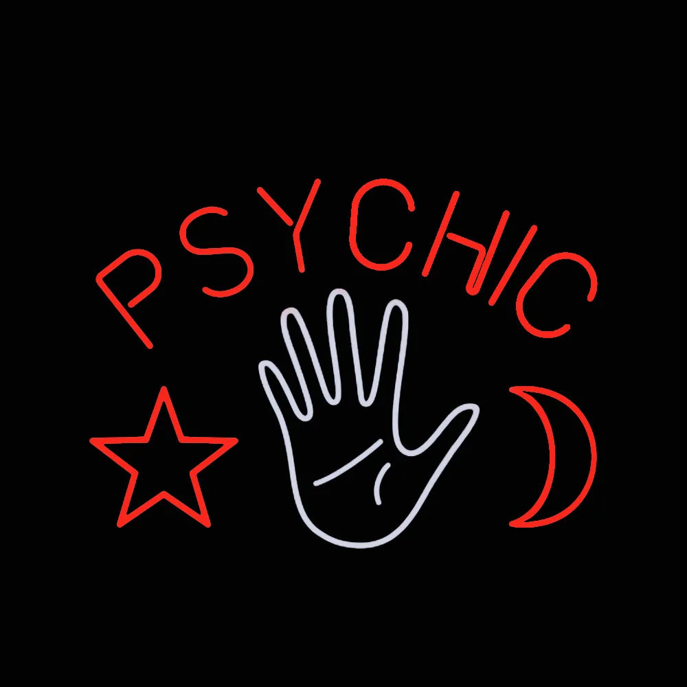 Endless Weekends PSYCHIC Real Glass Tube Neon 17X14"