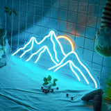 Neon Light LED Mountain Sunrise