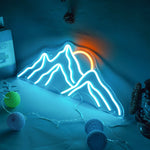 Neon Light LED Mountain Sunrise