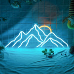 Neon Light LED Mountain Sunrise