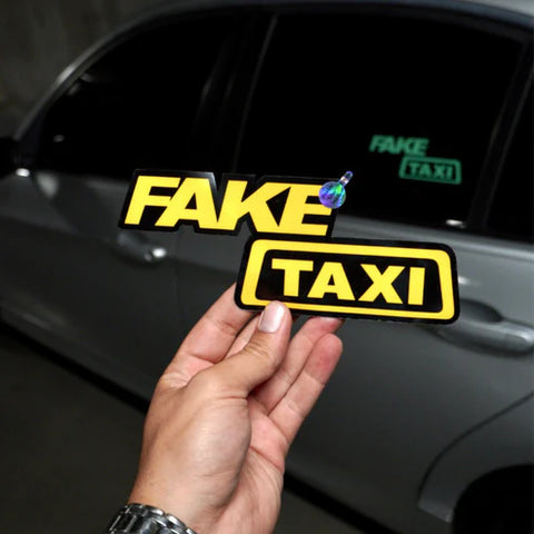 Fake Taxi LED Glow Electric Light Sticker