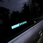 Wanted LED Glow Electric Light Sticker