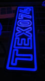 Custom Number Plate LED Neon