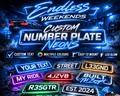 Custom Number Plate LED Neon
