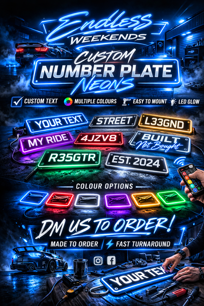 Custom Number Plate LED Neon