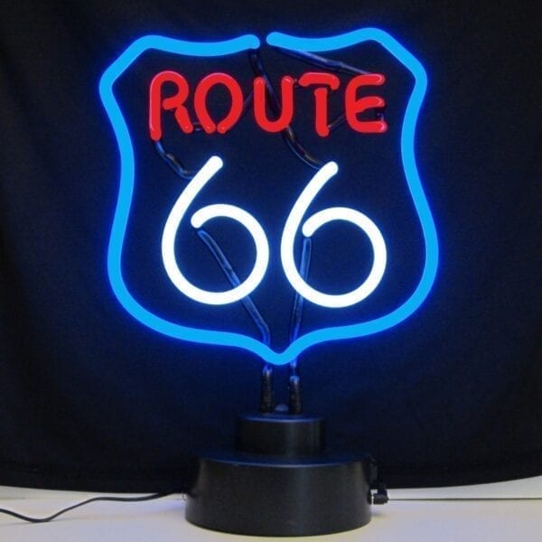 ROUTE 66 NEON SCULPTURE SIGN