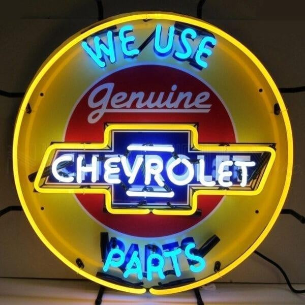 CHEVROLET PARTS NEON SIGN