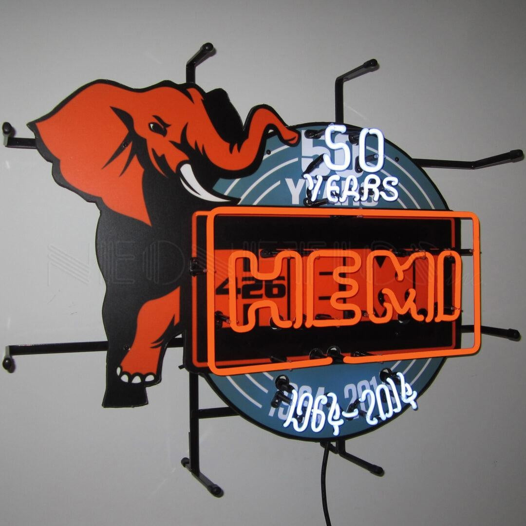HEMI 50TH EDITION NEON SIGN