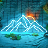 Neon Light LED Mountain Sunrise