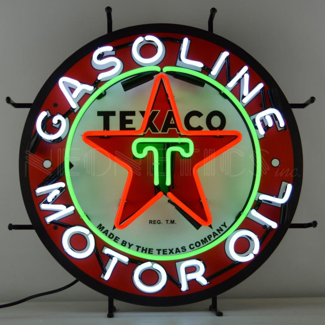 TEXACO GASOLINE NEON SIGN